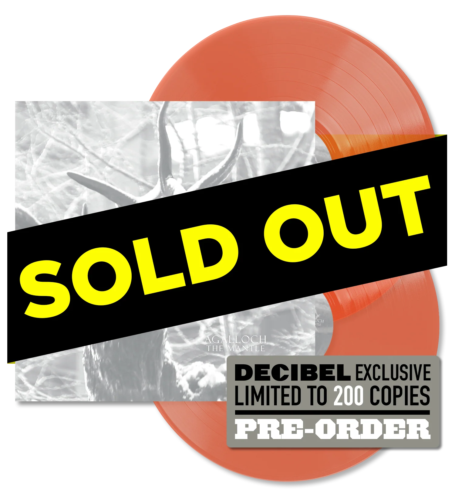 AGALLOCH - THE MANTLE (DECIBEL EXCLUSIVE TRANSLUCENT ORANGE VINYL) PREORDER