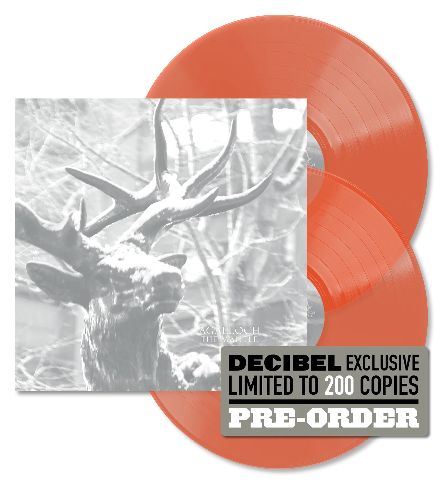 AGALLOCH - THE MANTLE (DECIBEL EXCLUSIVE TRANSLUCENT ORANGE VINYL) PREORDER - Image 2
