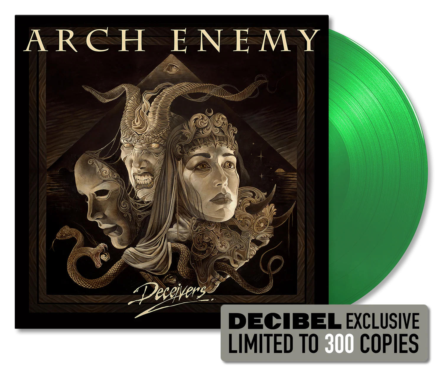 Arch Enemy - Deceivers DECIBEL EXCLUSIVE TRANSLUCENT EMERALD GREEN VINYL