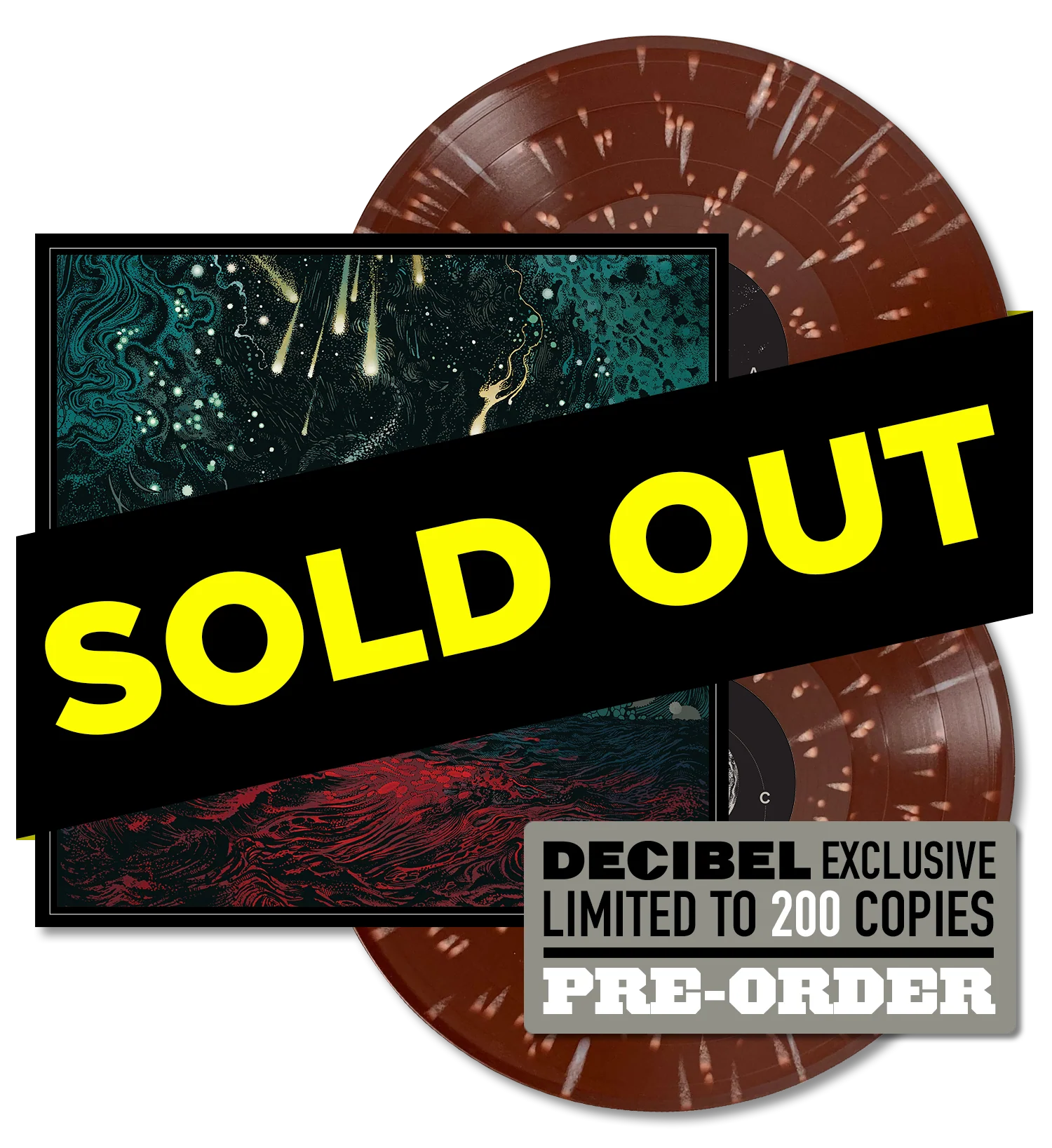 Cave In - Heavy Pendulum DECIBEL EXCLUSIVE BROWN WITH HEAVY BONE WHITE SPLATTER VINYL