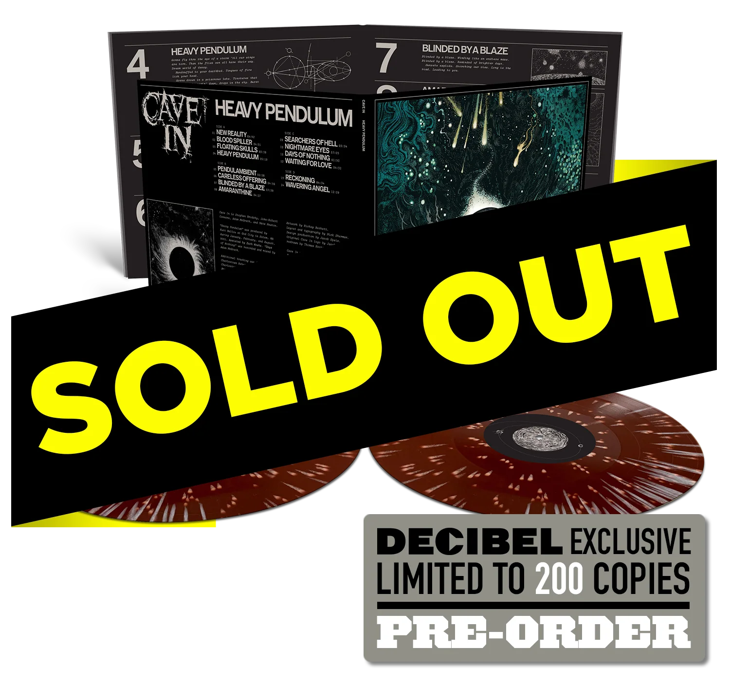 Cave In - Heavy Pendulum DECIBEL EXCLUSIVE BROWN WITH HEAVY BONE WHITE SPLATTER VINYL - Image 2