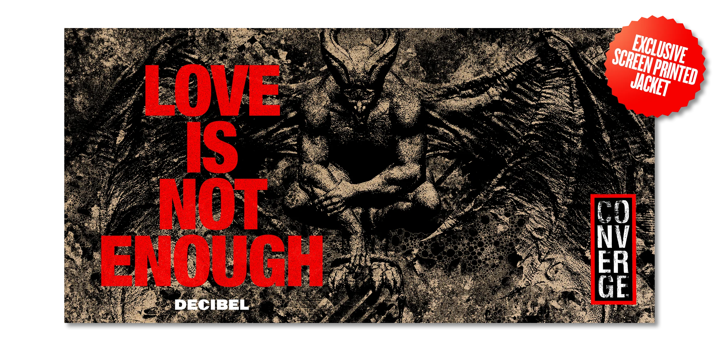 CONVERGE - LOVE IS NOT ENOUGH [DECIBEL EXCLUSIVE BLOOD ROSE RED VINYL WITH A FOLDED SILKSCREEN COVER BY VOCALIST JACOB BANNON] - Image 3