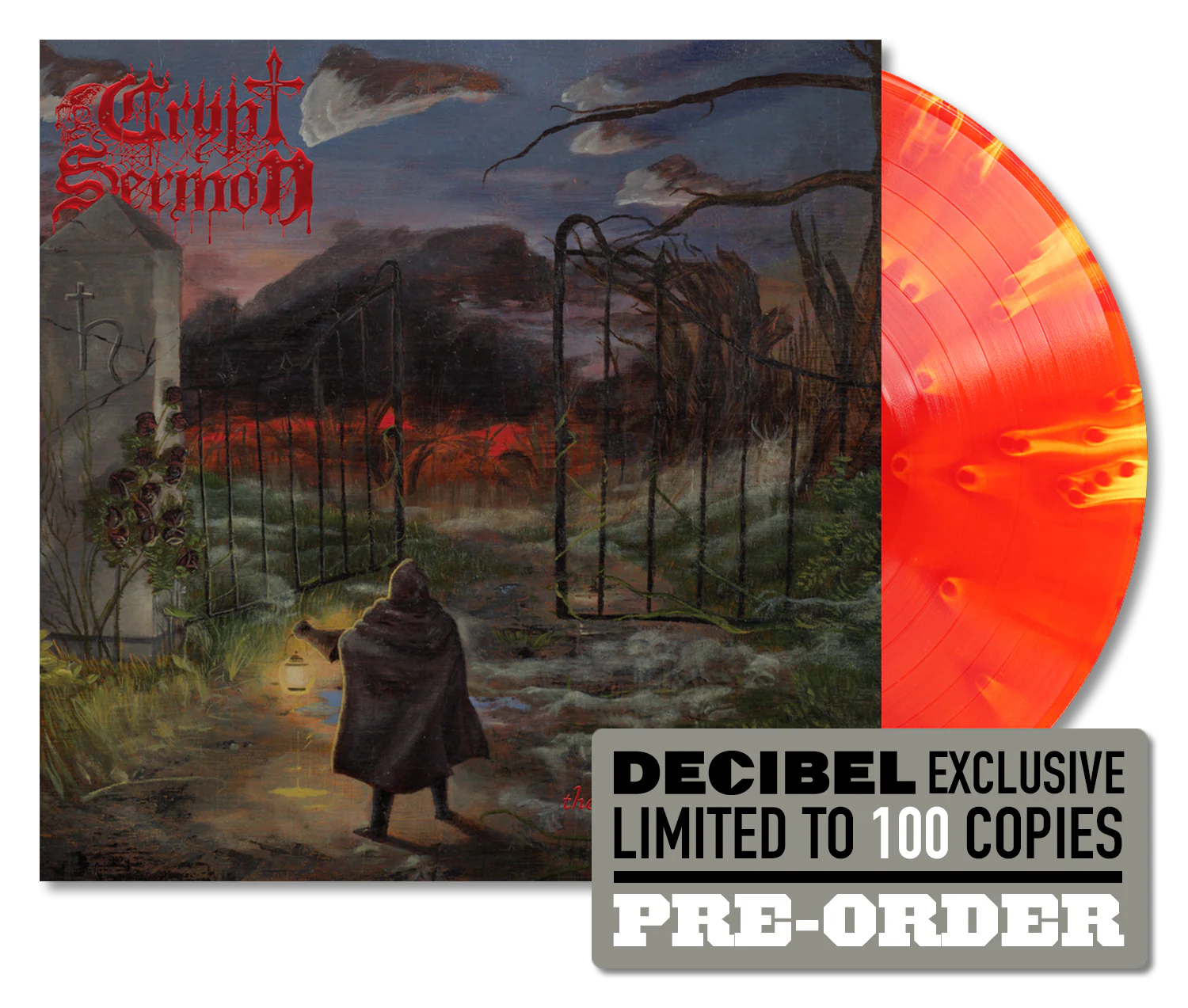 CRYPT SERMON - THE STYGIAN ROSE (DECIBEL EXCLUSIVE OCHRE-STREAKED ORANGE VINYL) - Image 2