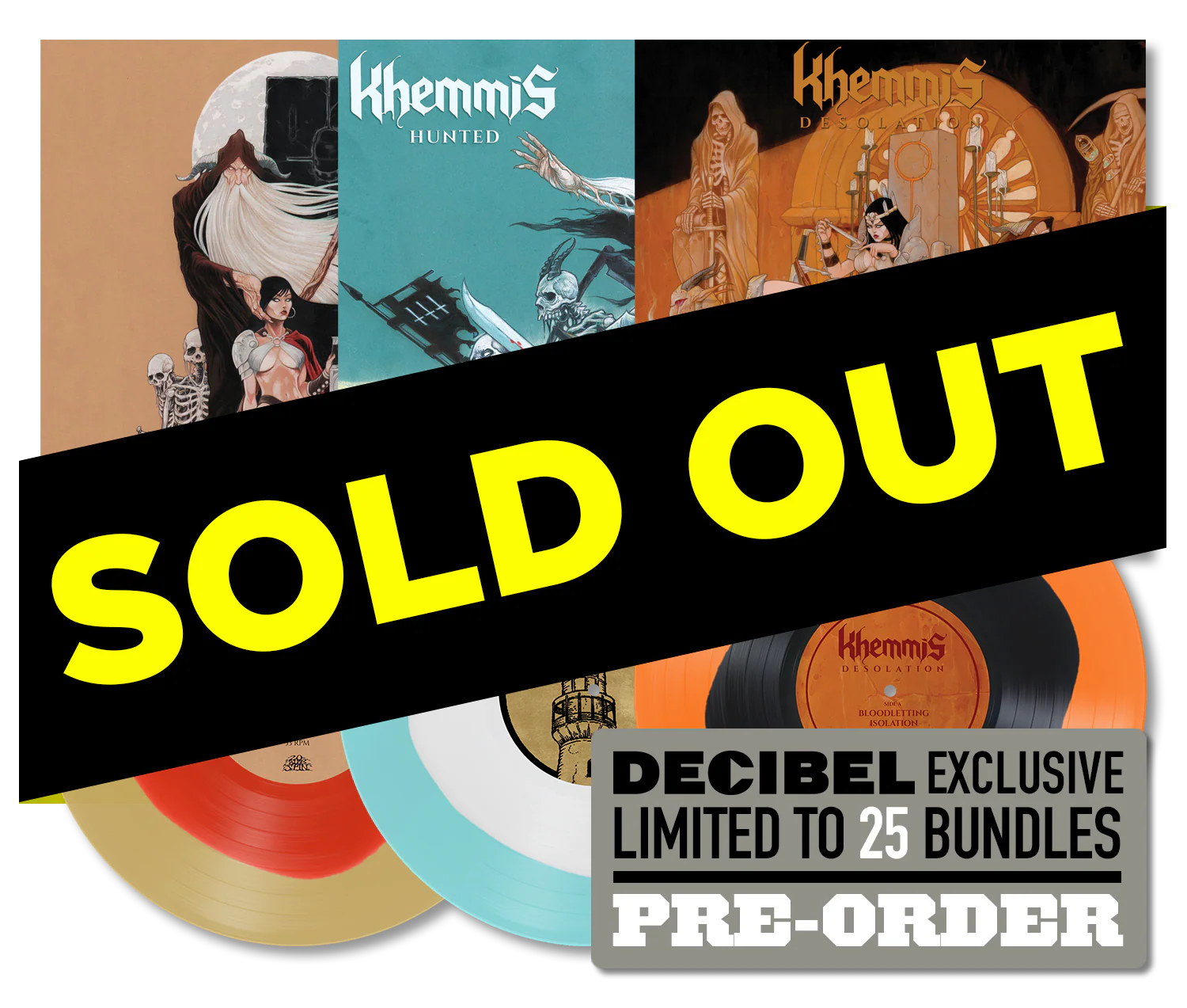 Khemmis – 3-LP vinyl reissue bundle DECIBEL EXCLUSIVE