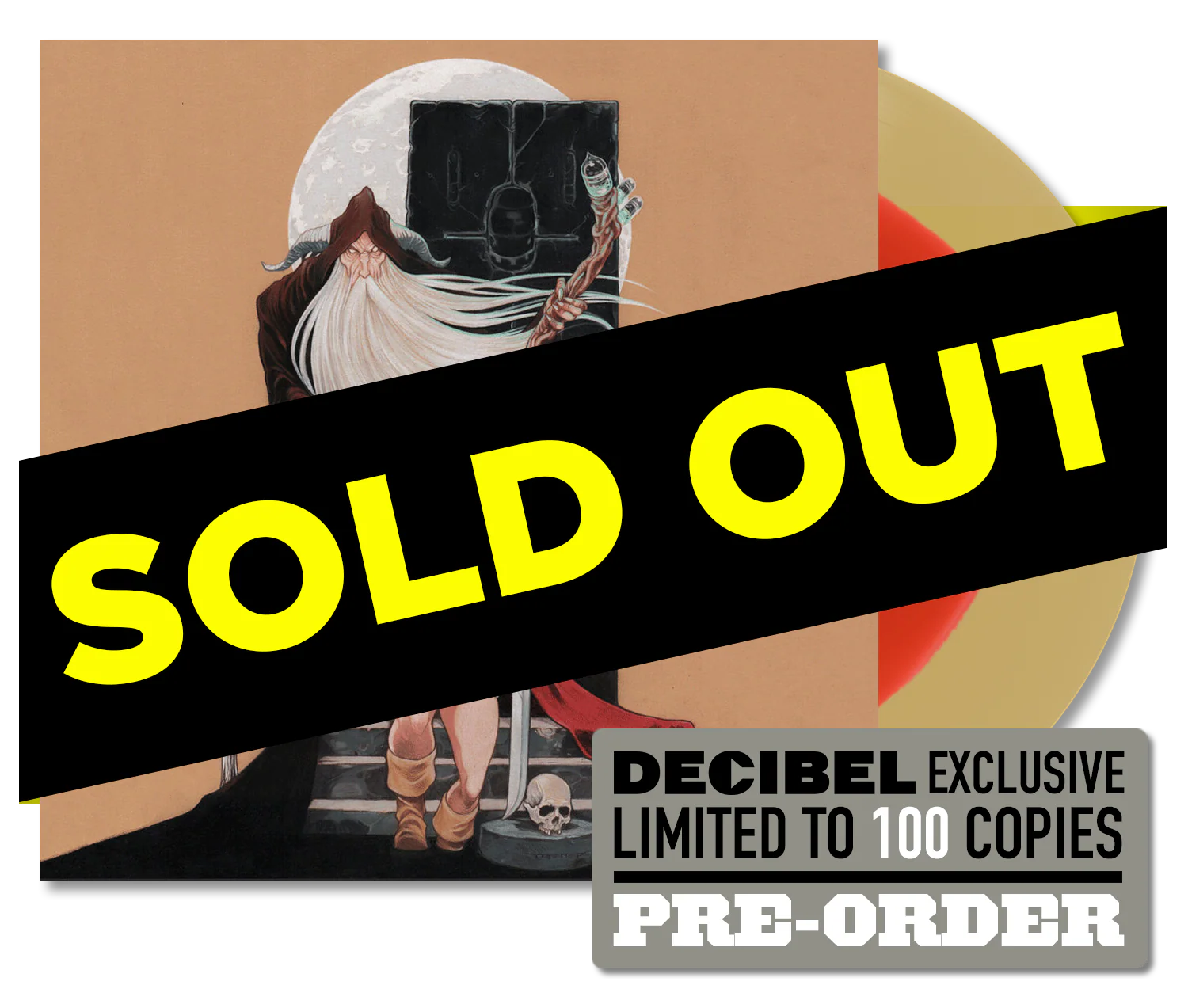 Khemmis – Absolution reissue DECIBEL EXCLUSIVE RED INSIDE BEER VINYL