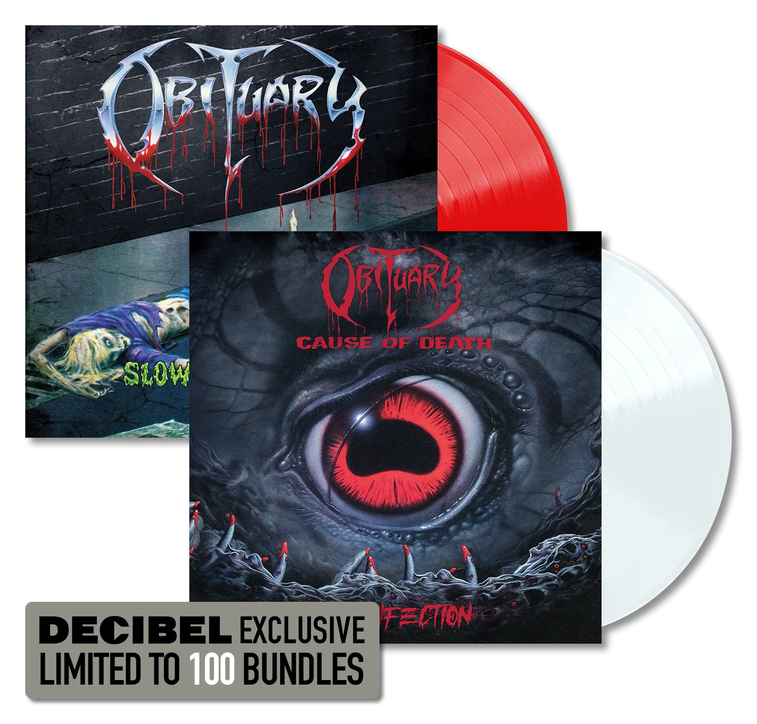 Obituary - 2 Live LP BUNDLE DECIBEL-EXCLUSIVE